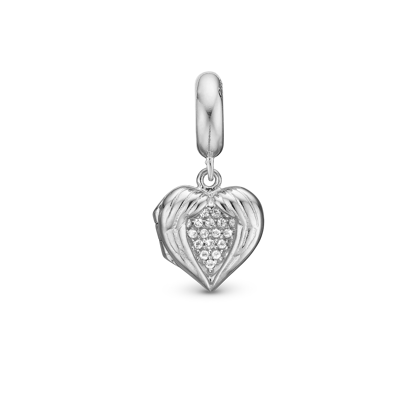 One in a Million - Dangle Charm 4 mm with Bracelet - Polished Gold-Plated Sterling Silver with 19 Cubic Zirconia