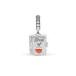 Book of Love - Dangle Charm 4 mm with Bracelet - Polished Sterling Silver