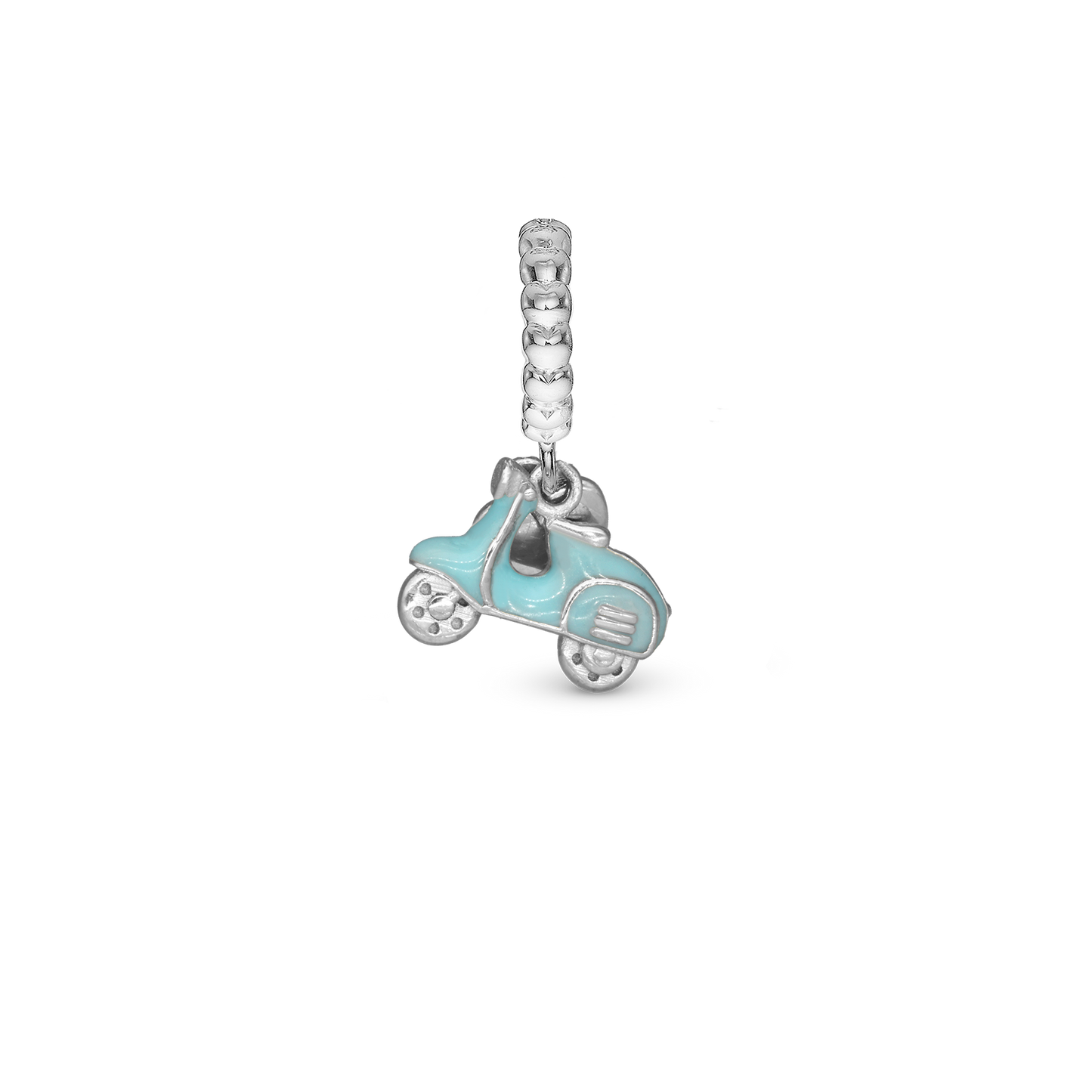 Dolce Vita - Dangle Charm 4 mm with Bracelet - Polished Sterling Silver with 1 Cubic Zirconia