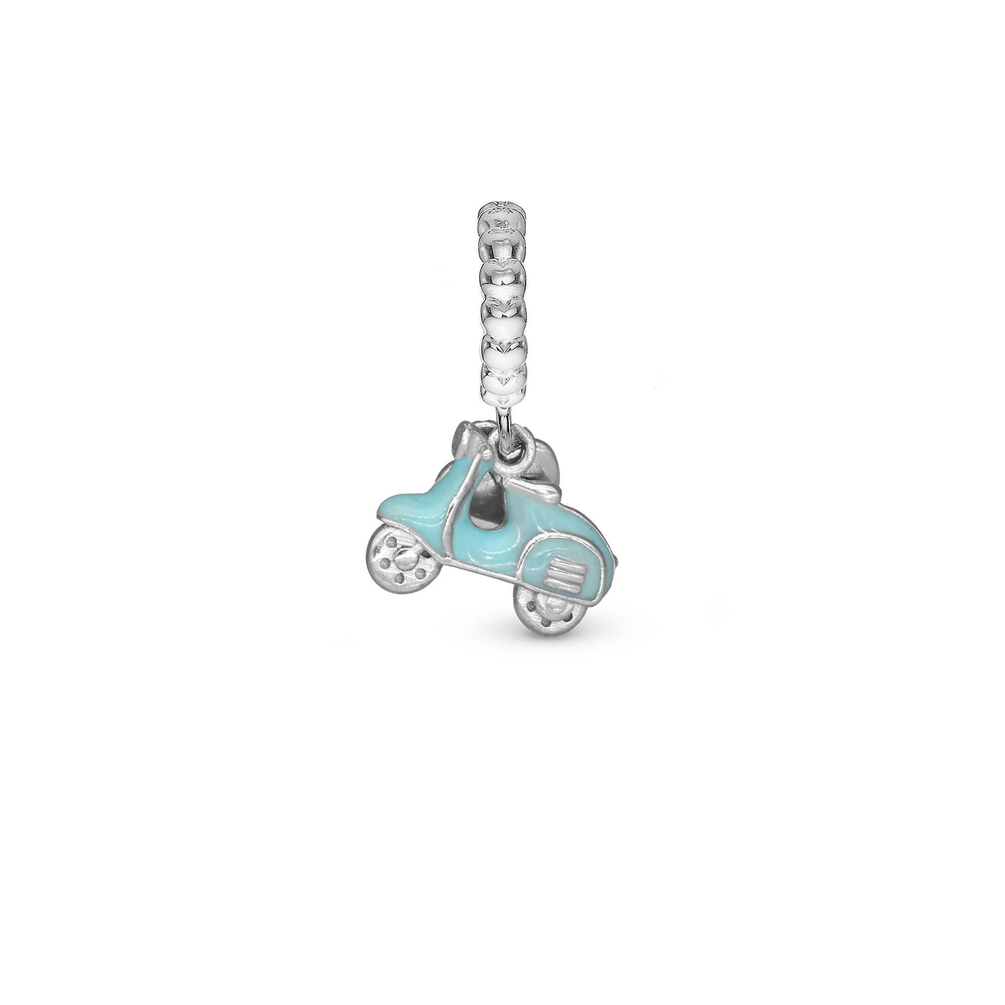 Dolce Vita - Dangle Charm 4 mm with Bracelet - Polished Sterling Silver with 1 Cubic Zirconia