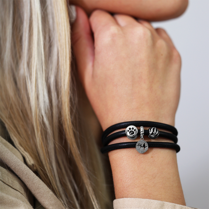 Wild Enamel Charms with sølvBracelet - CHRISTINA