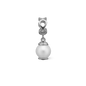 Moving Pearl Charms with sølvBracelet - CHRISTINA