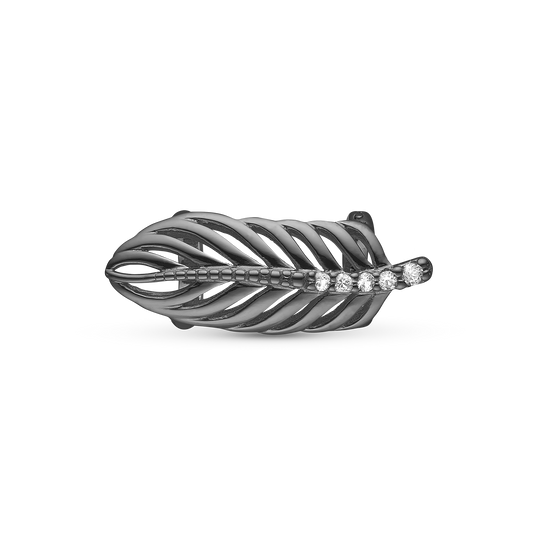 Topaz Feather Charms til læderarmbånd - CHRISTINA