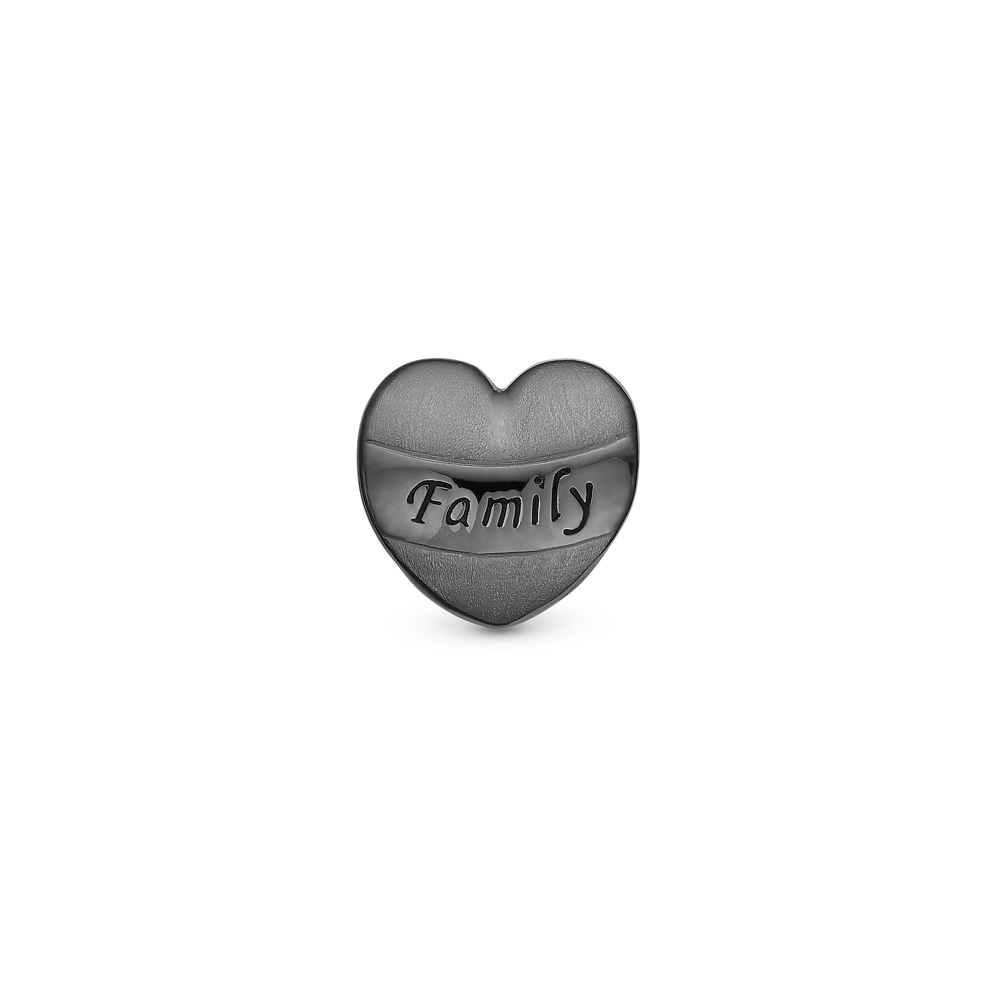 My Family charm sort ruthenium Charms til læderarmbånd - CHRISTINA