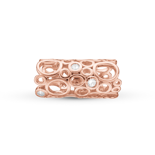 Champagne Love Charms til læderarmbånd - CHRISTINA