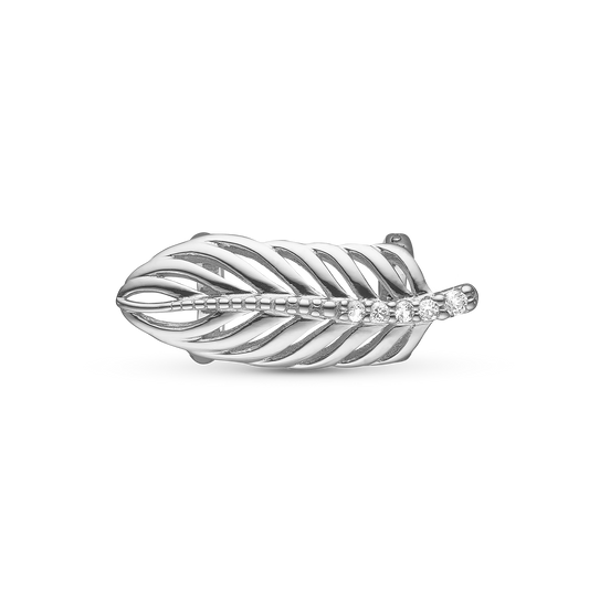 Topaz Feather Charms til læderarmbånd - CHRISTINA