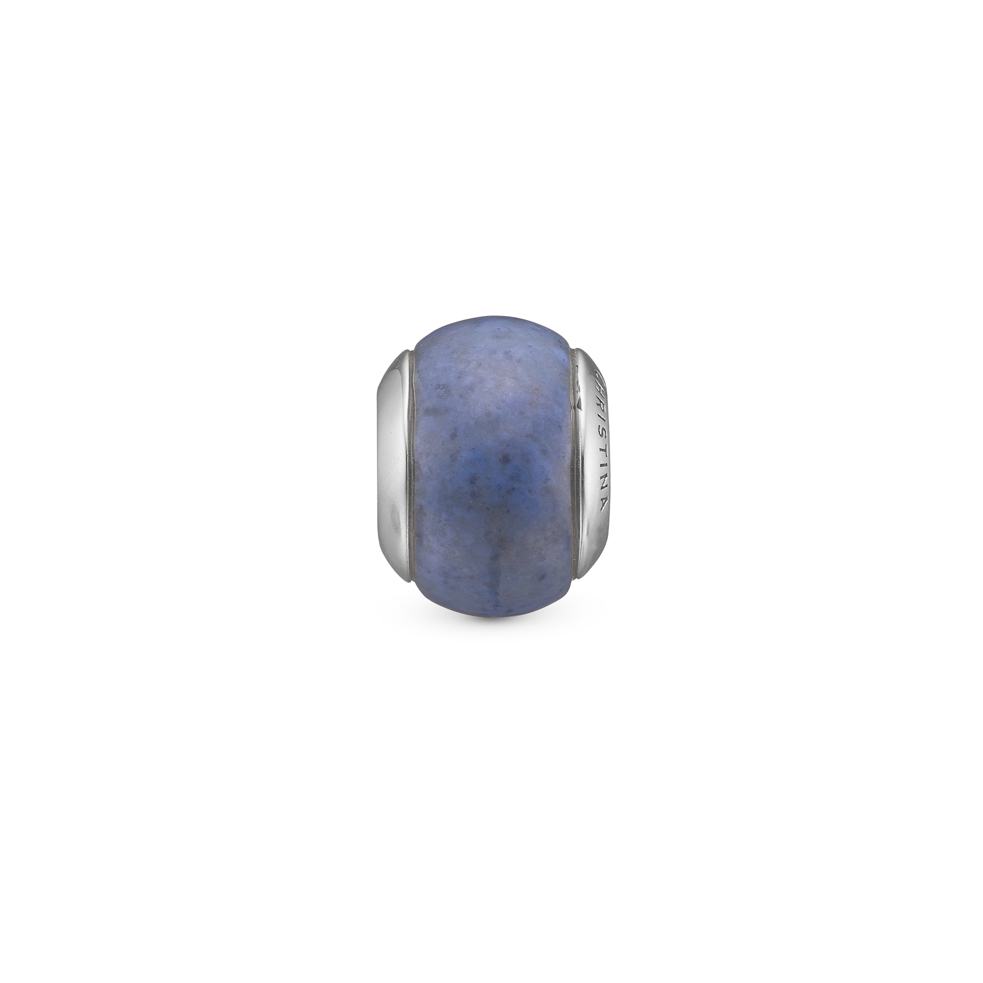 Sodalite Magic Charm 6 mm for Classic Leather Bracelet - Sterling Silver