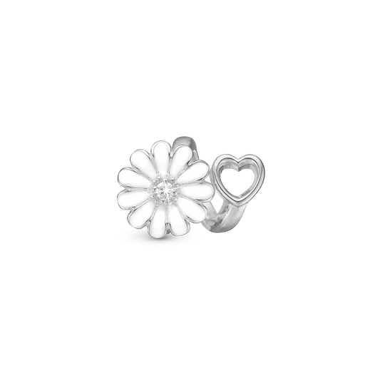Marguerite Heart Charms til læderarmbånd - CHRISTINA