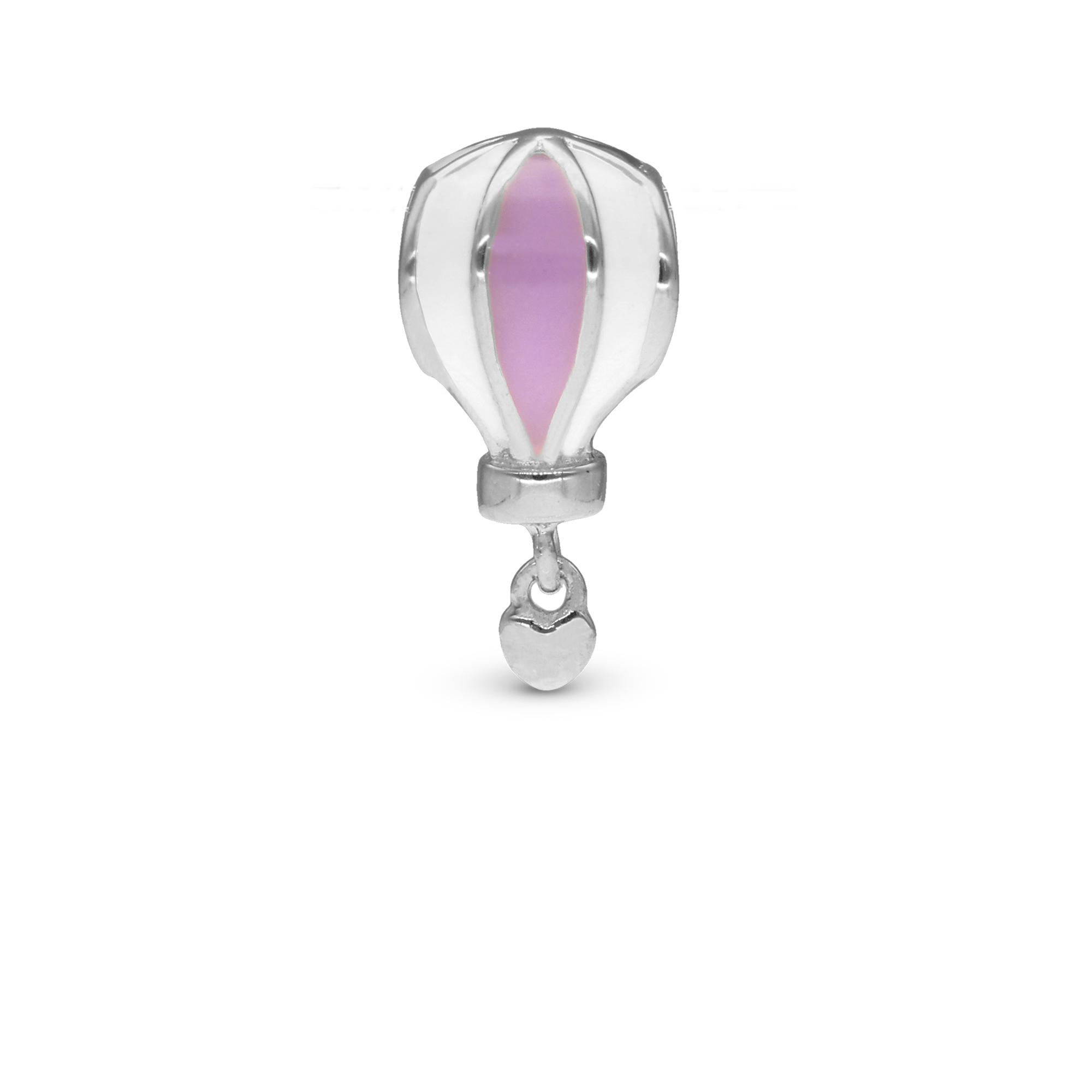 7th Heaven Charm 6 mm for Classic Leather Bracelet - Polished Sterling Silver