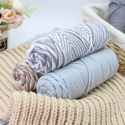 Milk Cotton Handmade DIY Braided Coarse Yarn