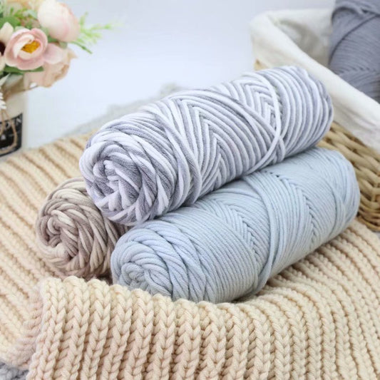 Milk Cotton Handmade DIY Braided Coarse Yarn