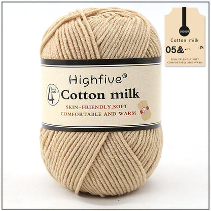 Milk Cotton Wool For Knitting Baby Crochet Yarn Wea