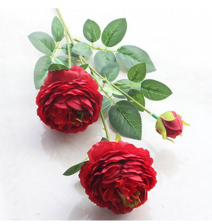 3 head peonies artificial flowers