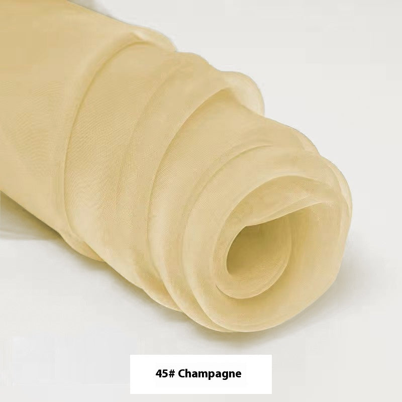 Fine-meshed Organza Fabric Yarn Sheer Yarn Wedding Dress