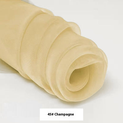 Fine-meshed Organza Fabric Yarn Sheer Yarn Wedding Dress