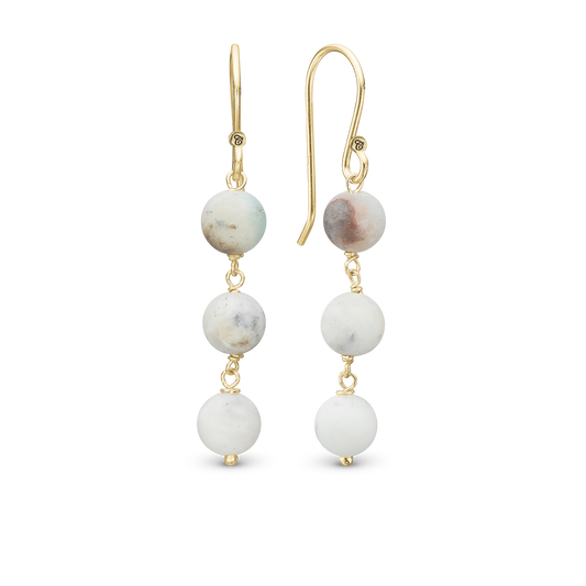 Amazonite øreDrop Earring ØreDrop Earringe - CHRISTINA