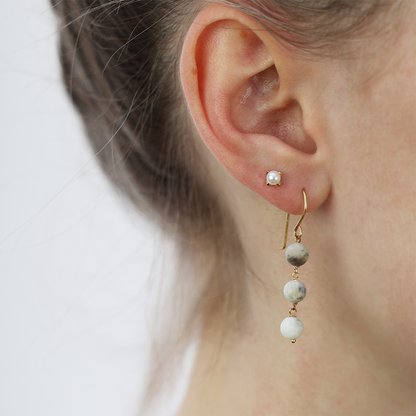 Amazonite øreDrop Earring ØreDrop Earringe - CHRISTINA