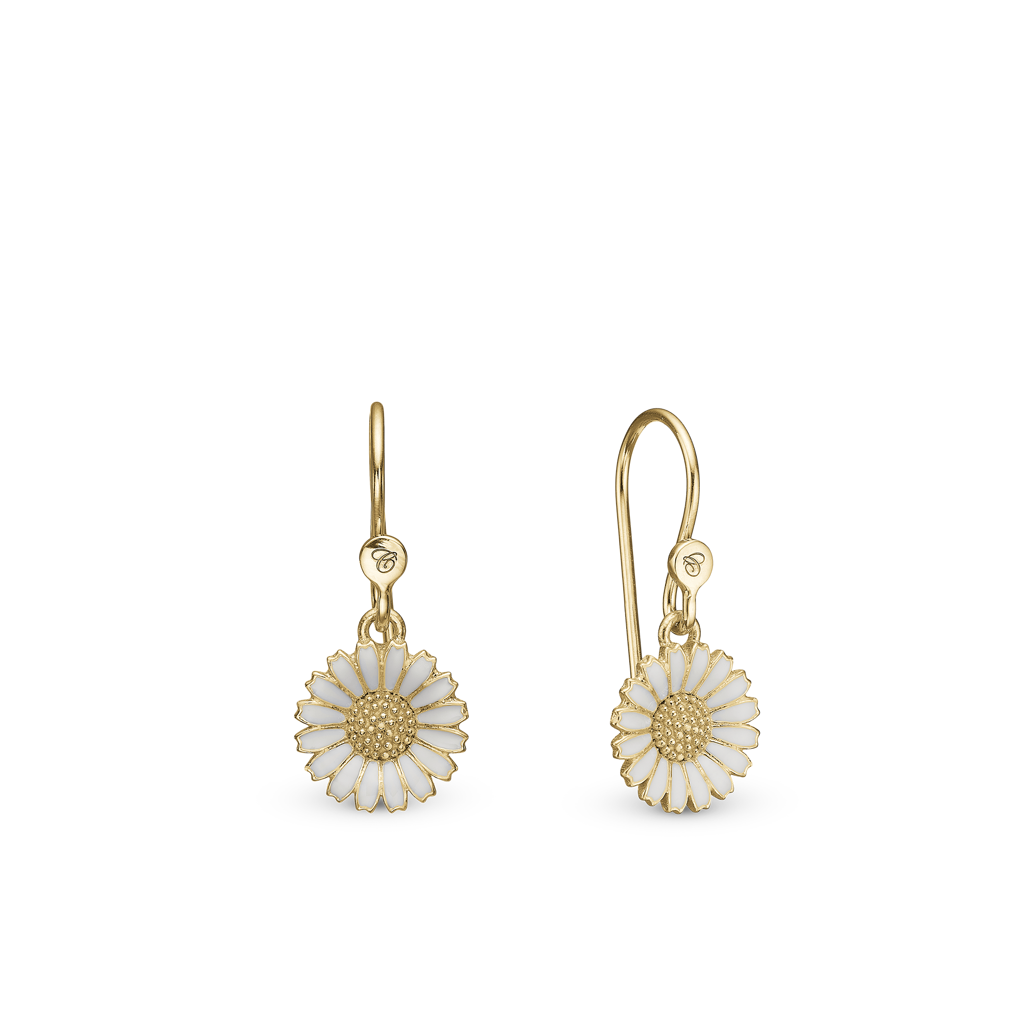 Marguerite Dangle Earring - Gold Plated Sterling Silver
