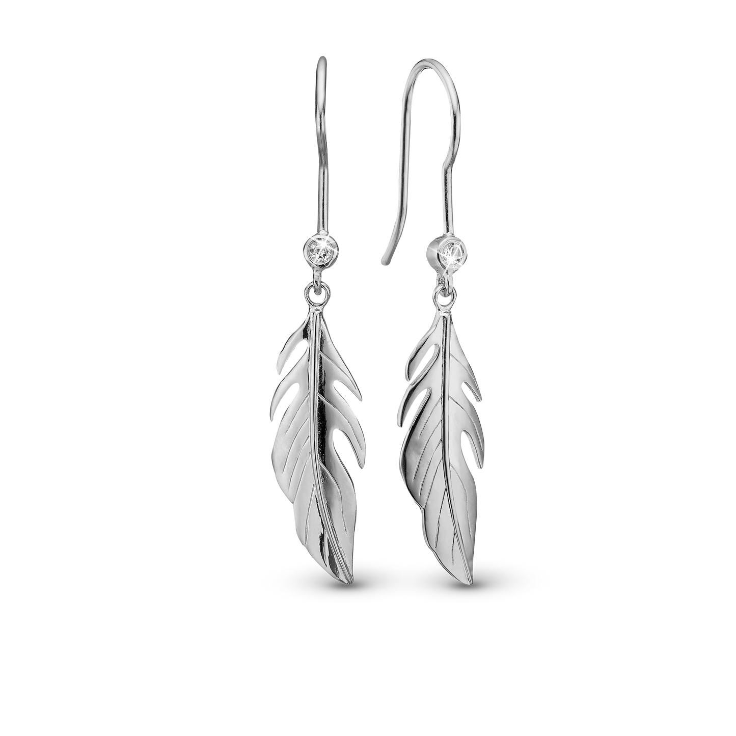 Large Feather Symphony ØreDrop Earringe - CHRISTINA