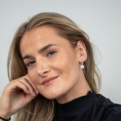 Marguerite Dangle Earring - Sterling Silver