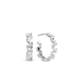 Twist & Shine Hoops - Sterling Silver with Cubic Zirkonia