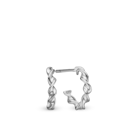 Twisted Hoops - Sterling Silver
