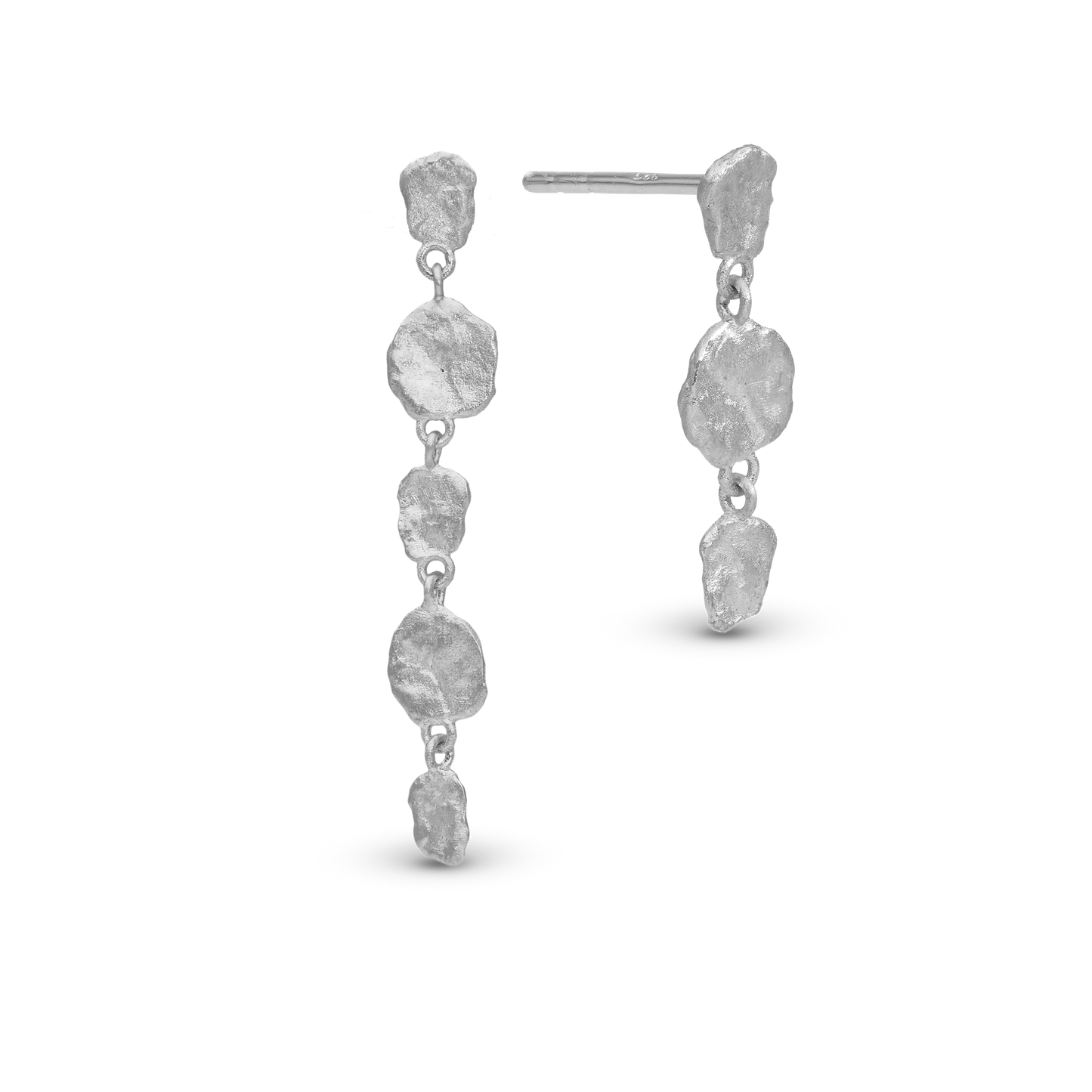 Antique Dangle Earring - Matte Sterling Silver