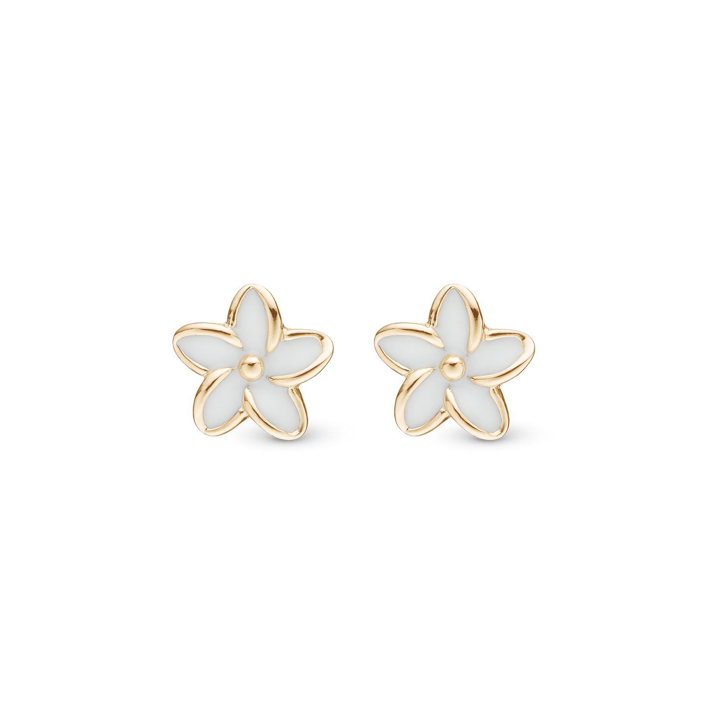 Enamel Flowers Stud Earrings Stud Earrings - CHRISTINA