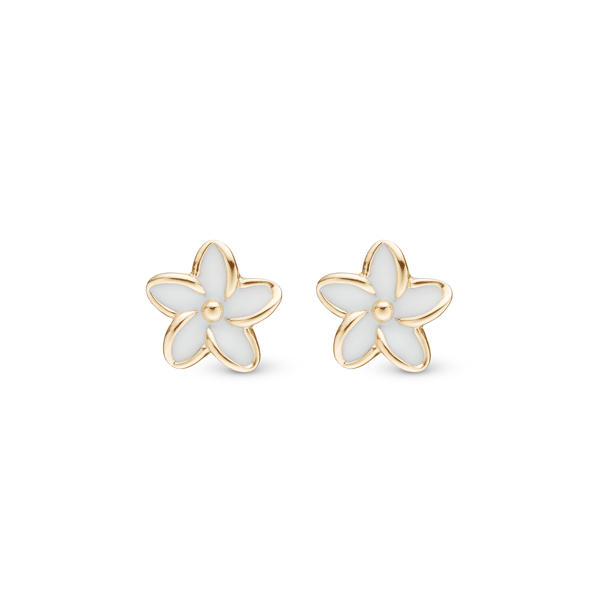 Enamel Flowers Stud Earrings Stud Earrings - CHRISTINA