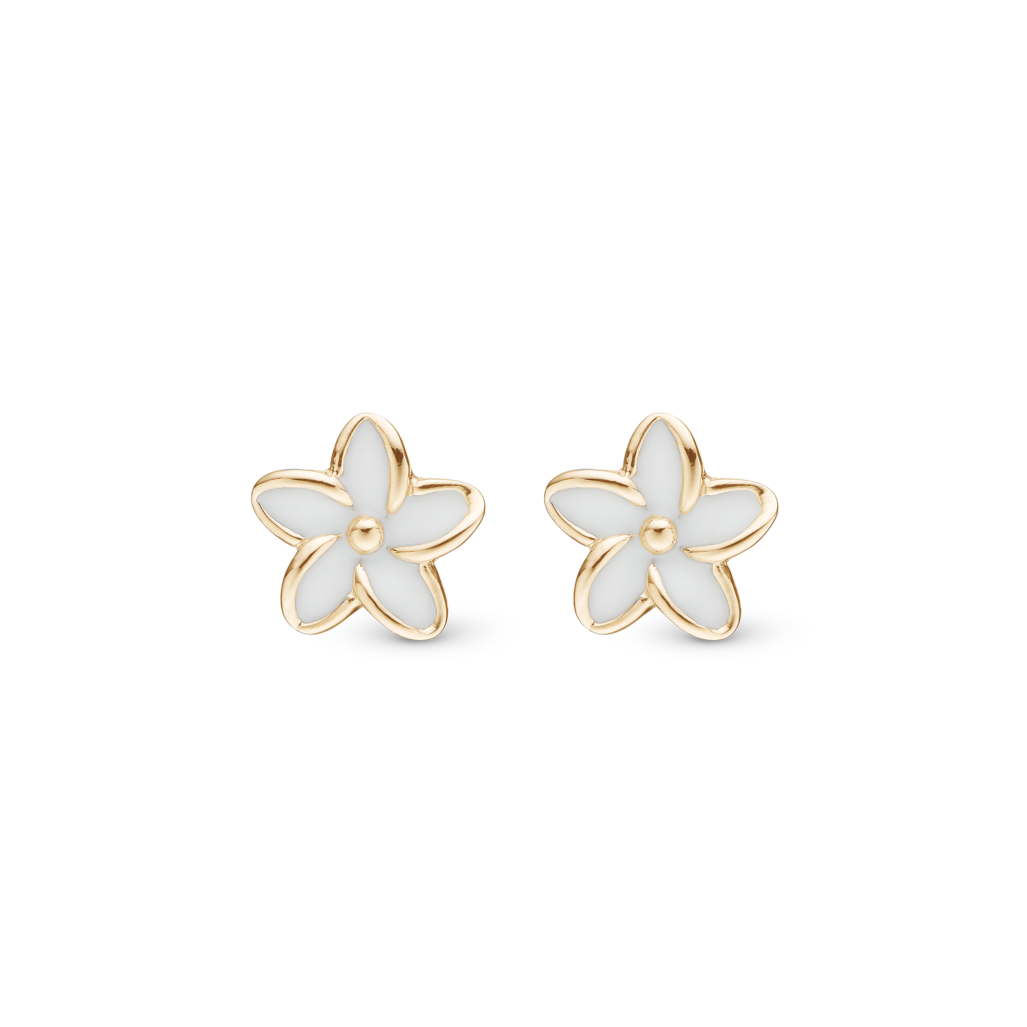 Enamel Flowers Stud Earrings Stud Earrings - CHRISTINA