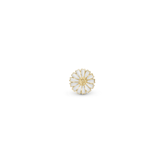 Marguerite Simple Earring Stud / Single Stud - Polished Gold Plated Sterling Silver