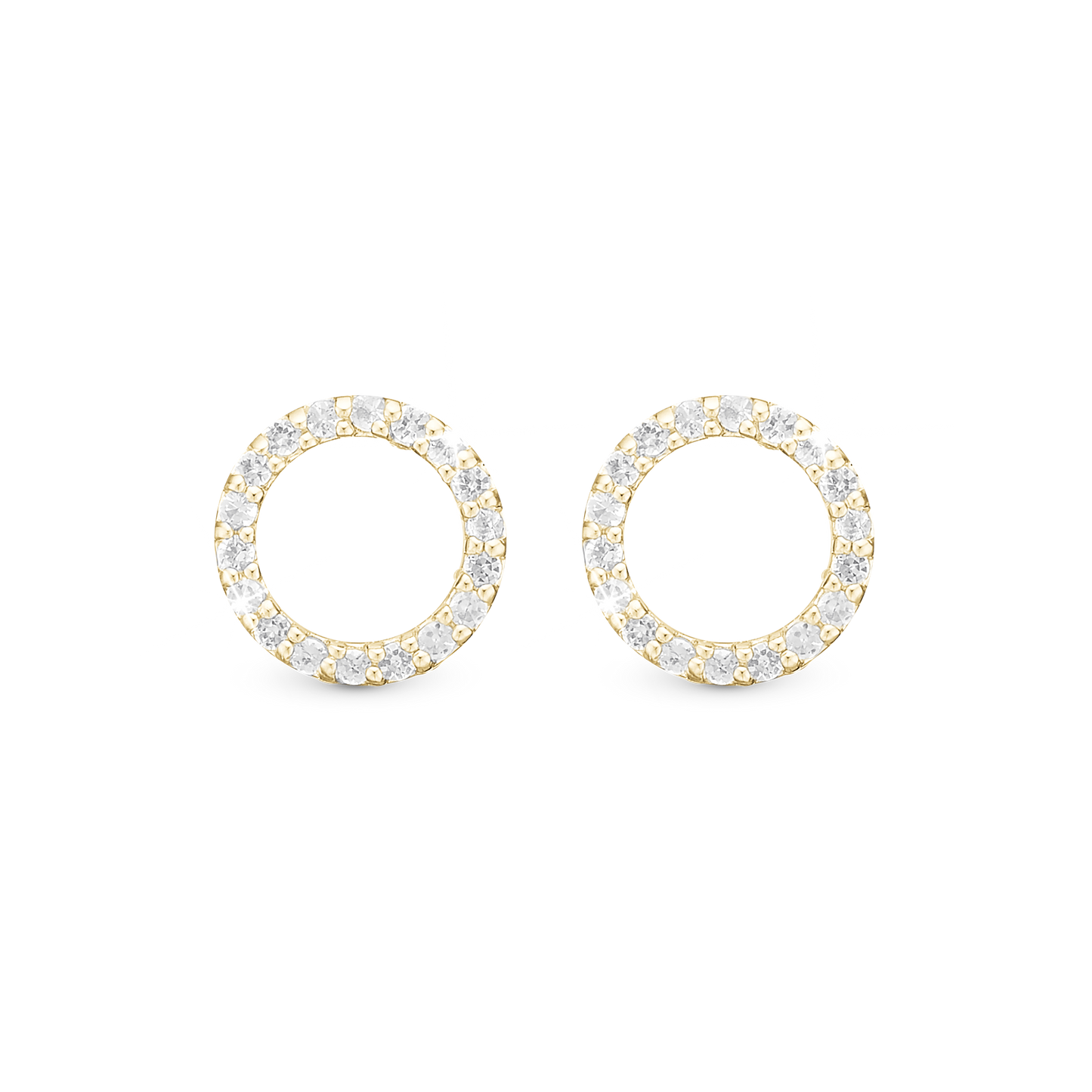 Topaz Circles Stud Earrings Stud Earrings - CHRISTINA