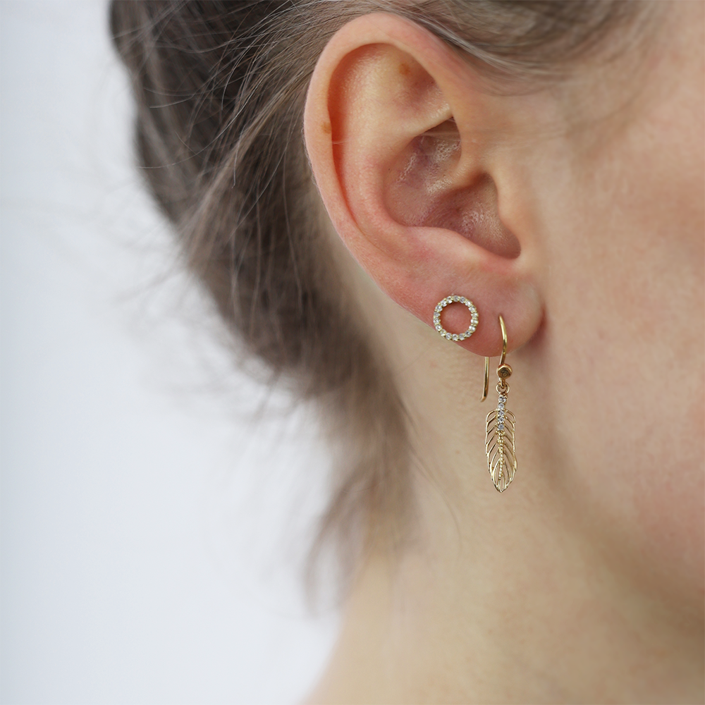 Topaz Circles Stud Earrings Stud Earrings - CHRISTINA