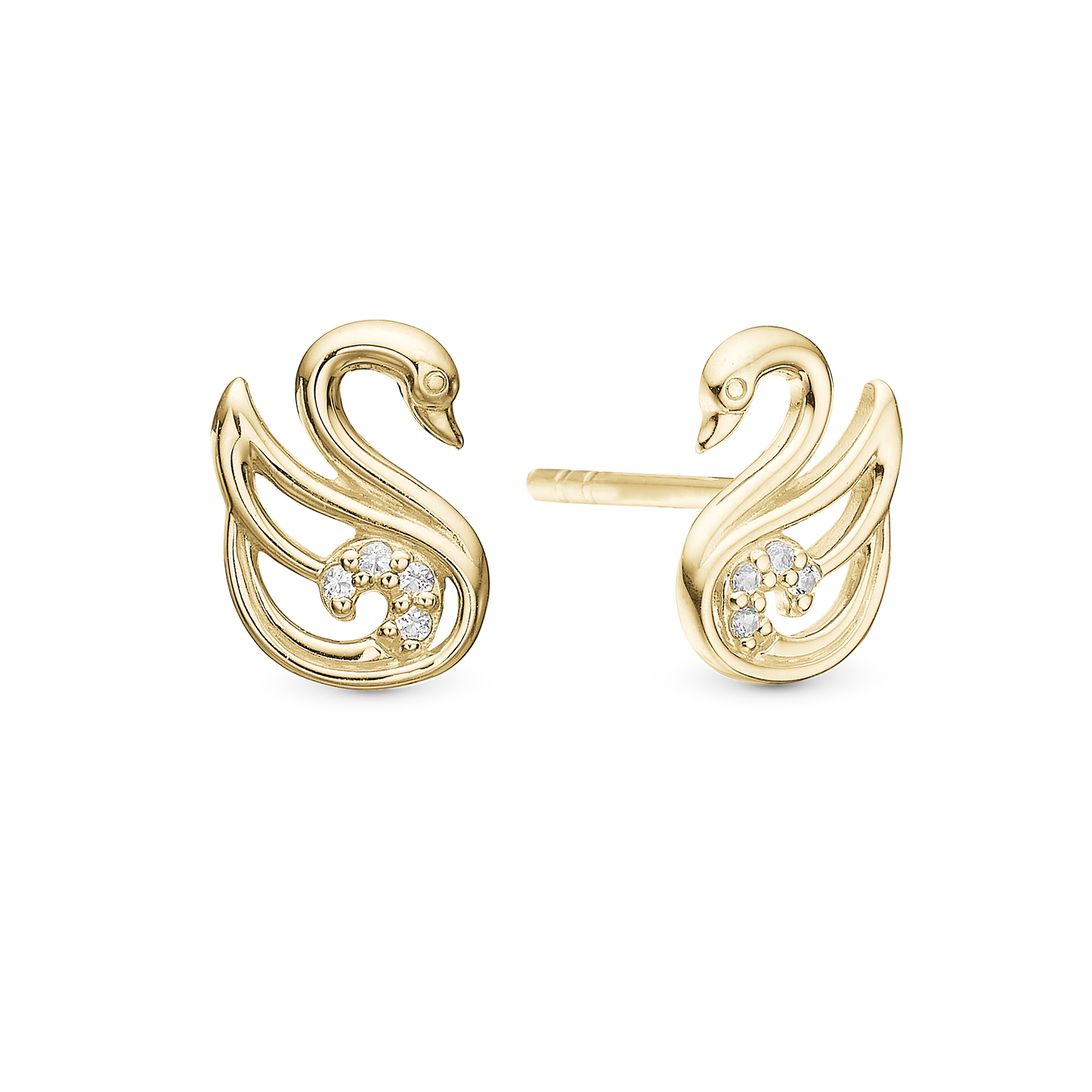 The Swan Stud Earrings Stud Earrings - CHRISTINA