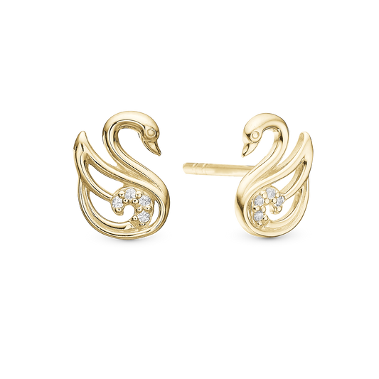 The Swan Stud Earrings Stud Earrings - CHRISTINA