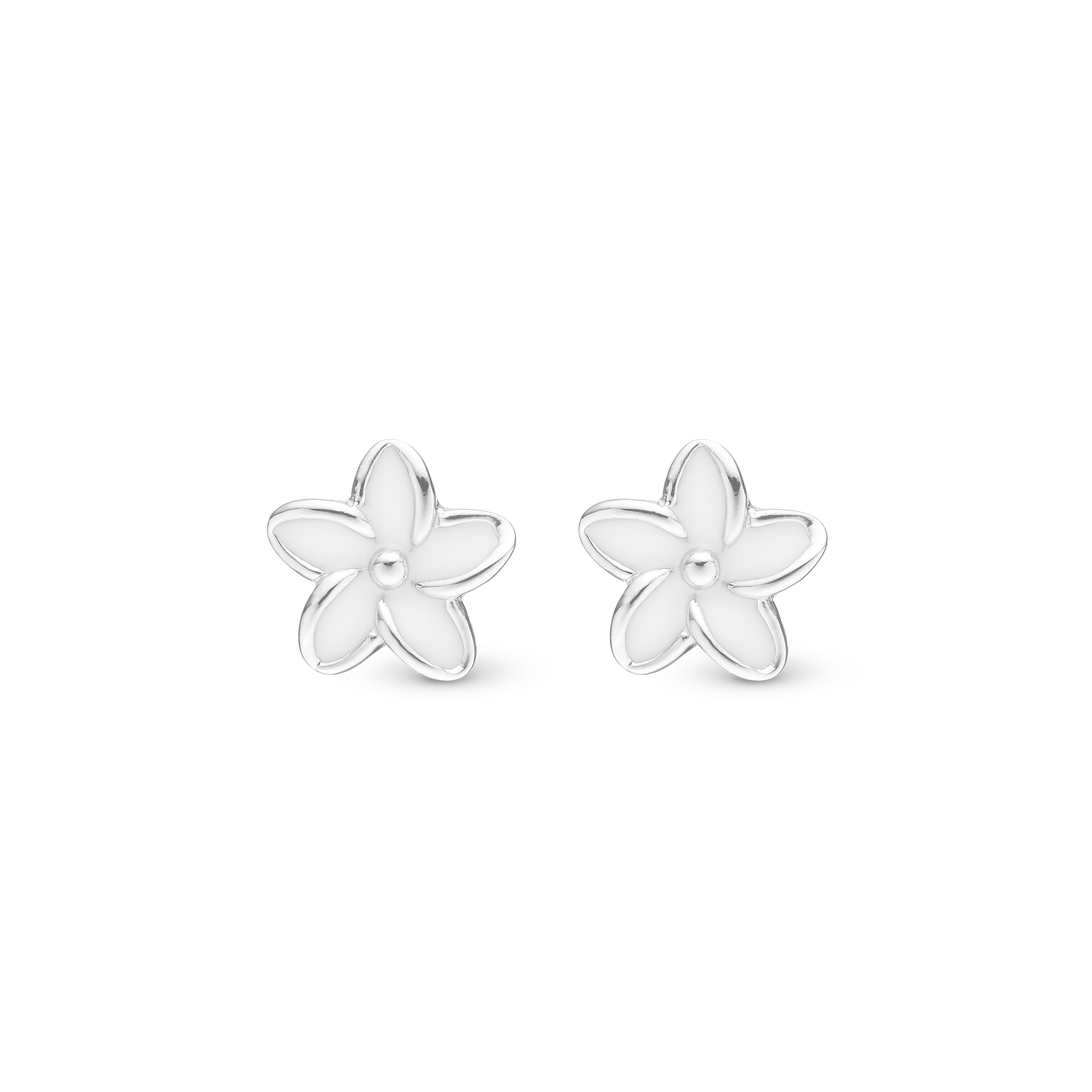 Enamel Flowers Stud Earrings Stud Earrings - CHRISTINA
