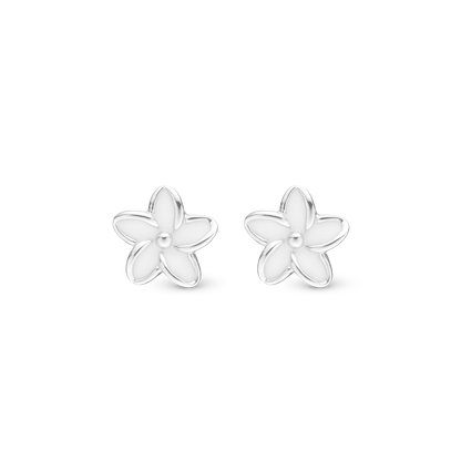 Enamel Flowers Stud Earrings Stud Earrings - CHRISTINA
