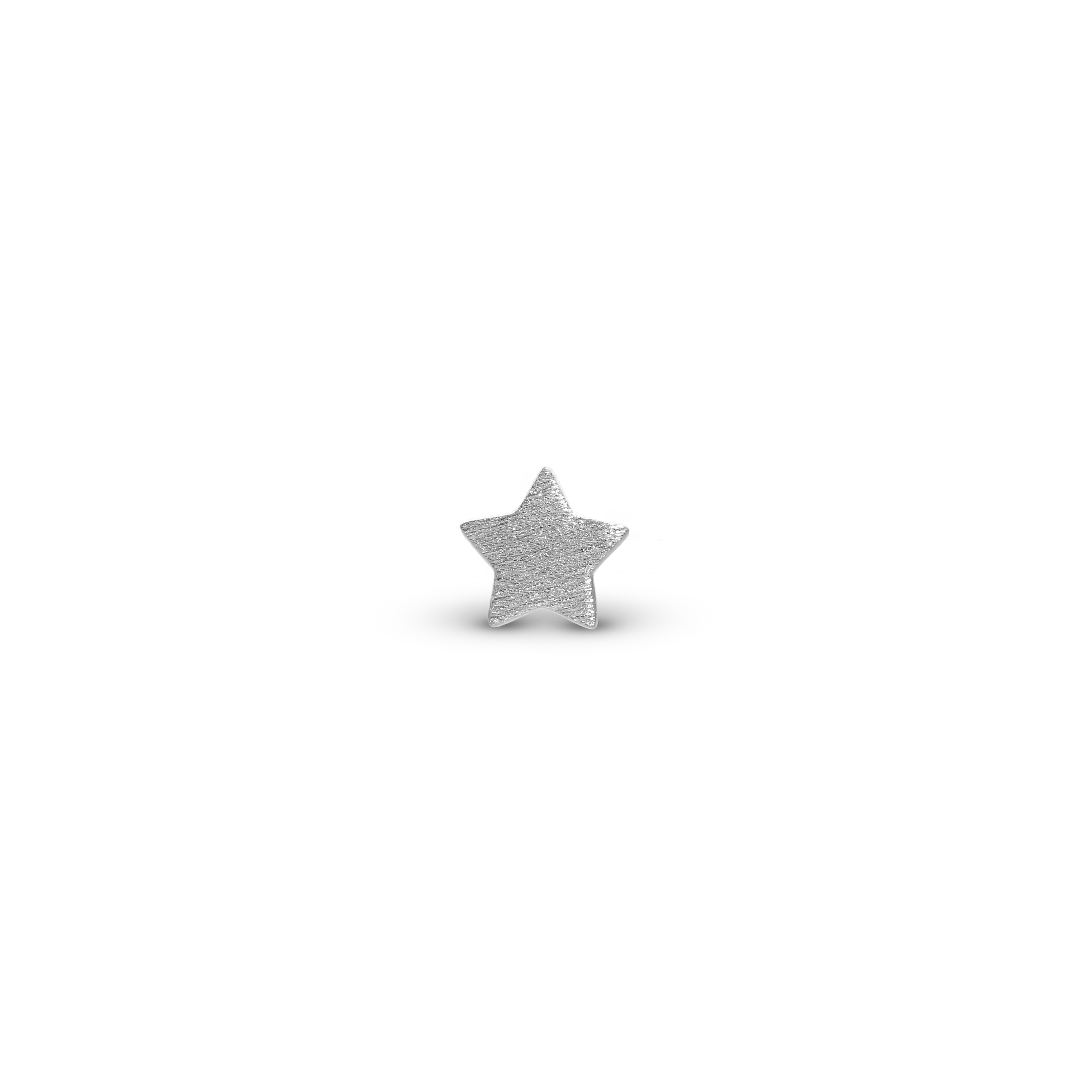 Starlight Simple Earring Stud / Single Stud - Matte Sterling Silver
