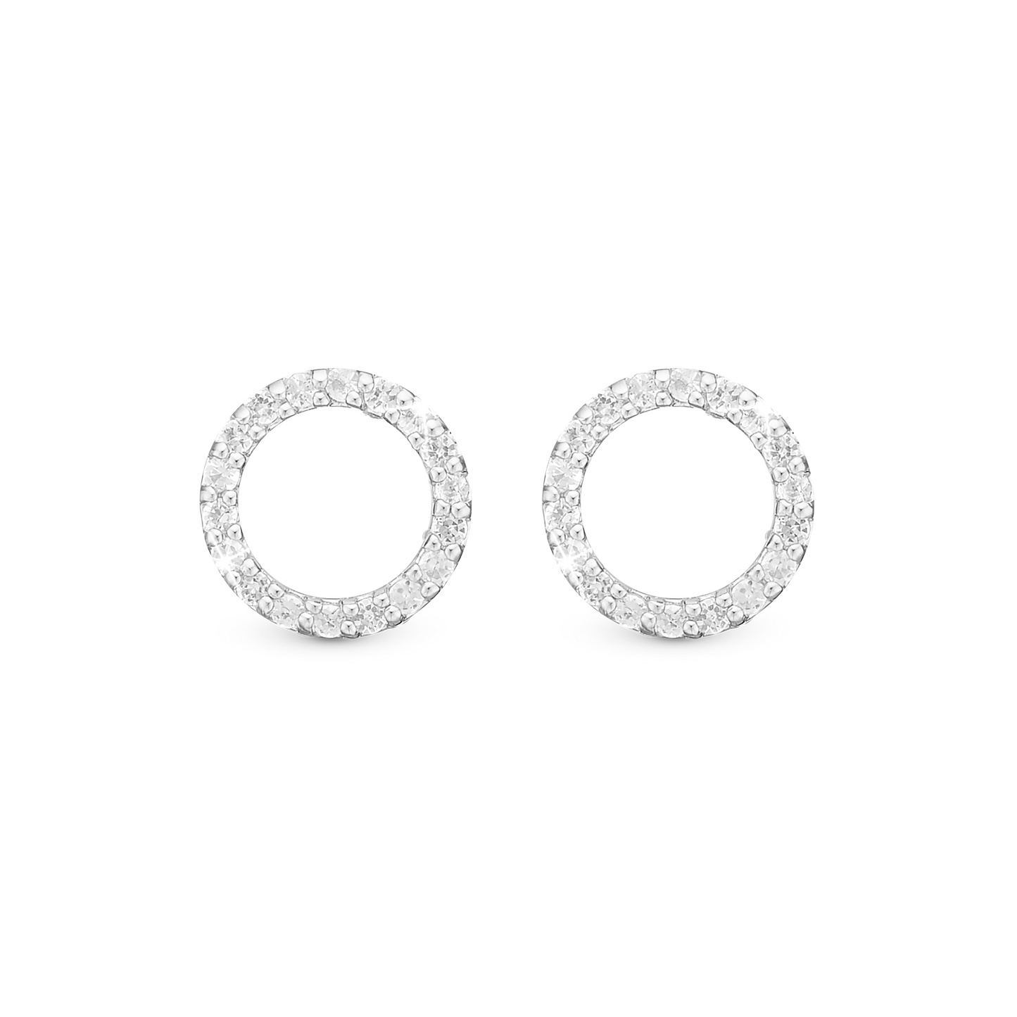 Topaz Circles Stud Earrings Stud Earrings - CHRISTINA