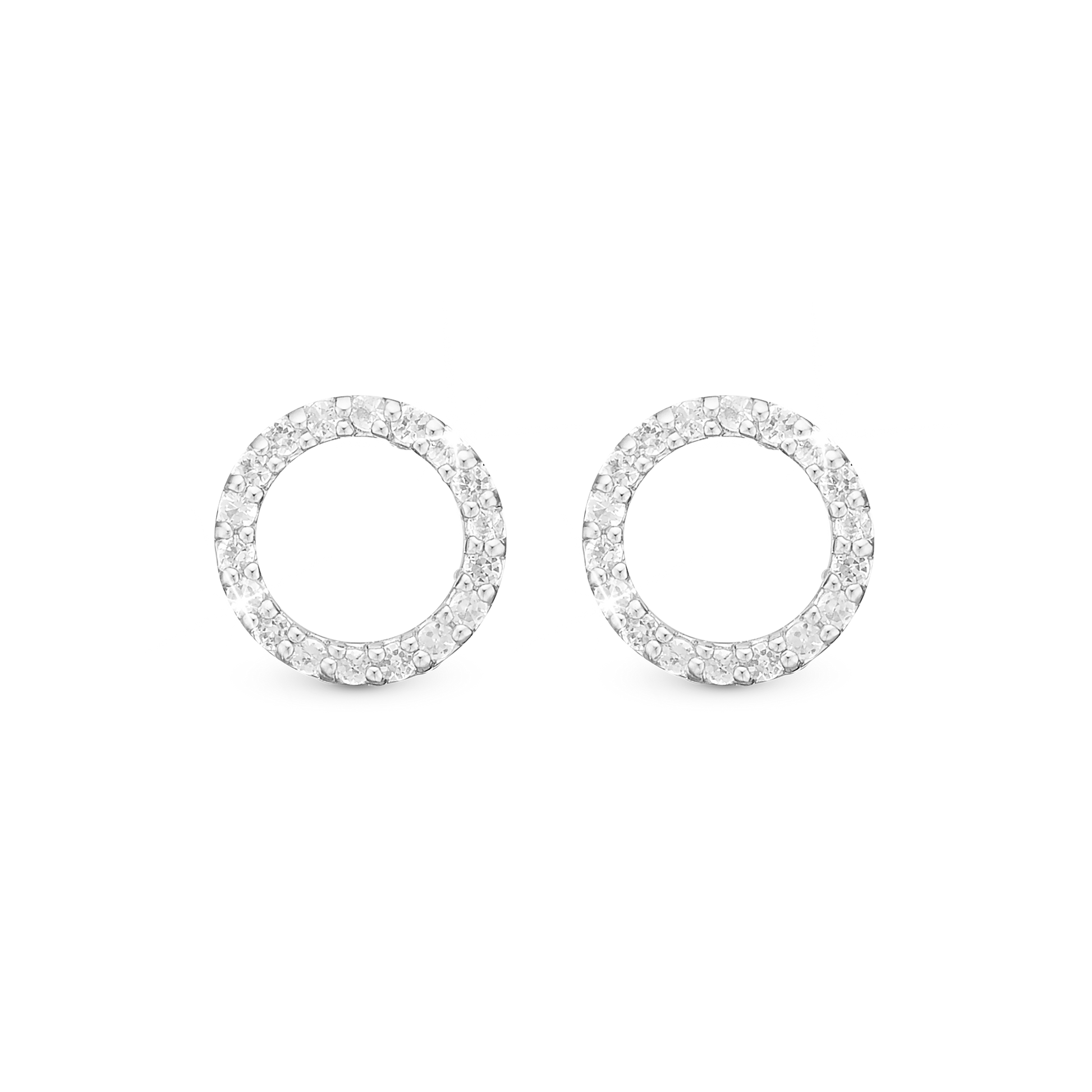 Topaz Circles Stud Earrings Stud Earrings - CHRISTINA