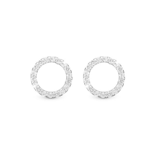 Topaz Circles Stud Earrings Stud Earrings - CHRISTINA