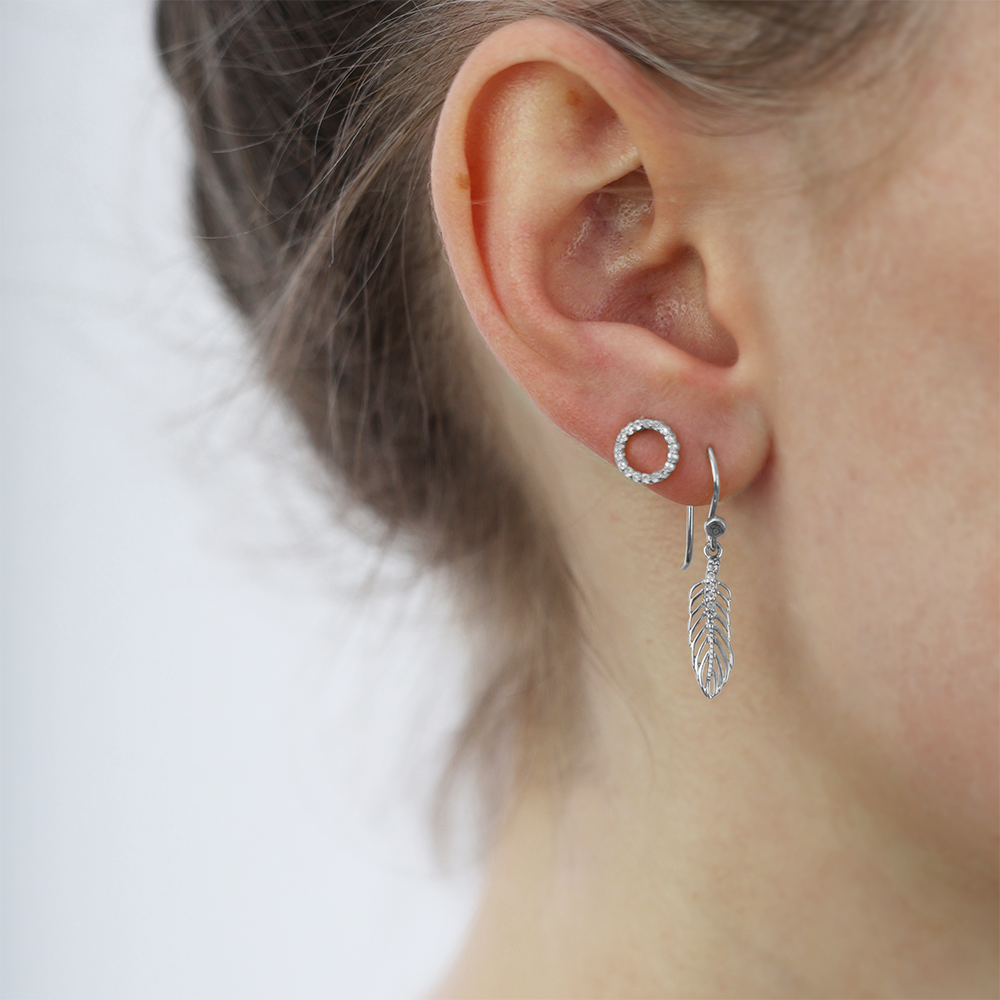 Topaz Circles Stud Earrings Stud Earrings - CHRISTINA