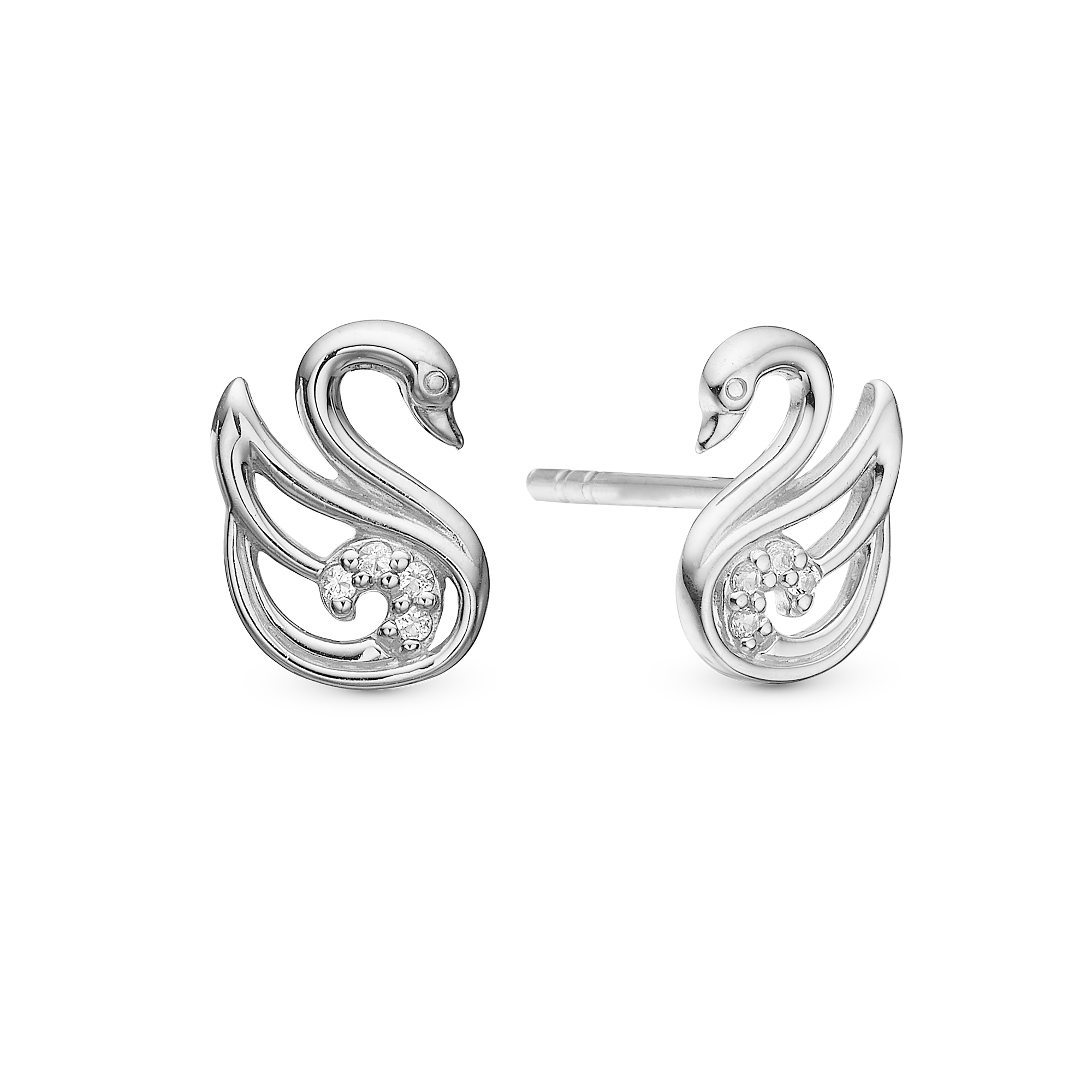 The Swan Stud Earrings Stud Earrings - CHRISTINA
