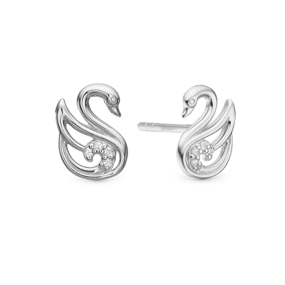 The Swan Stud Earrings Stud Earrings - CHRISTINA