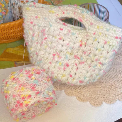 Colorful Candy Thread Hand-mixed Yarn Ball Wire Bean Yarn Hand-woven Wiring