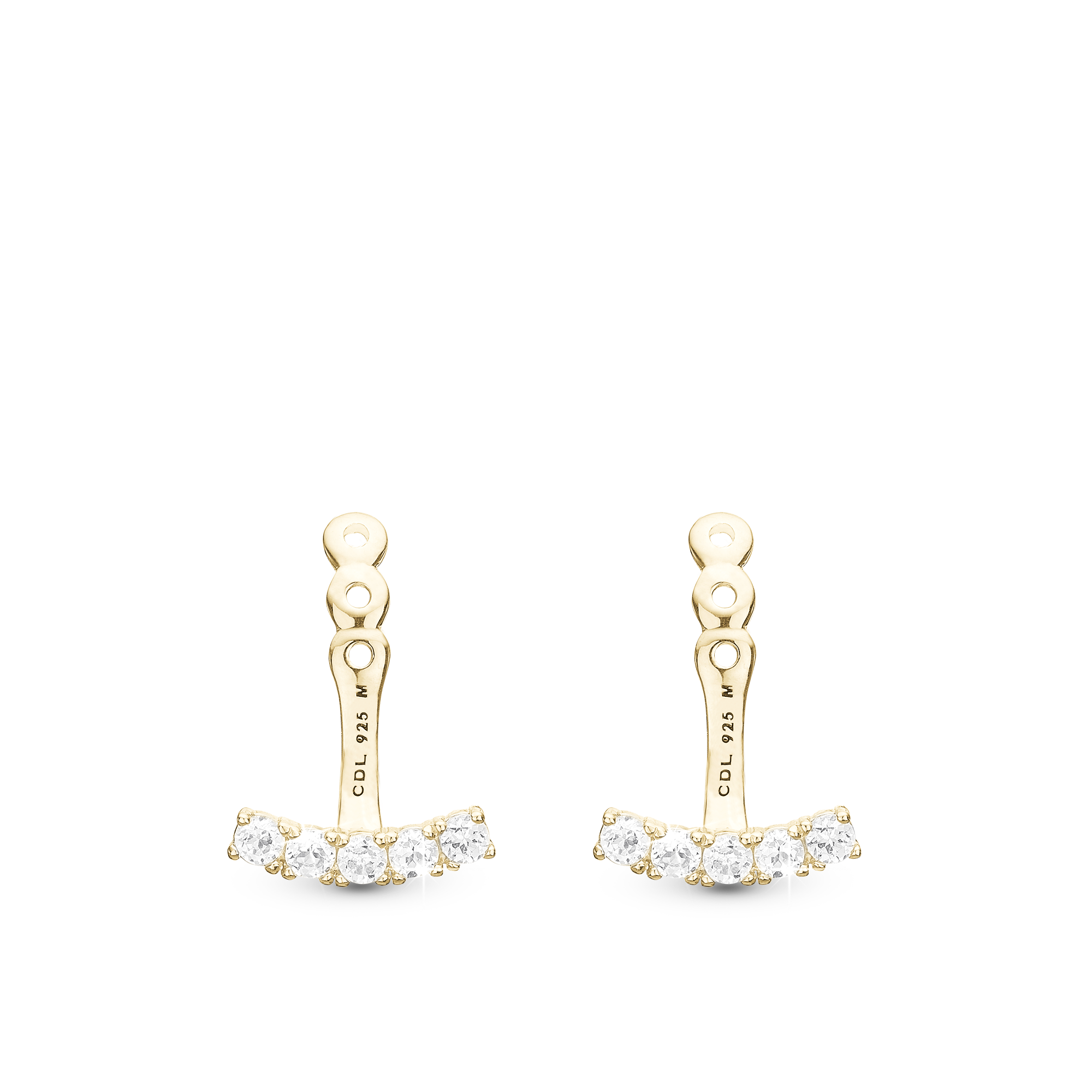 Flying Crystals Add-on - Gold Plated Sterling Silver