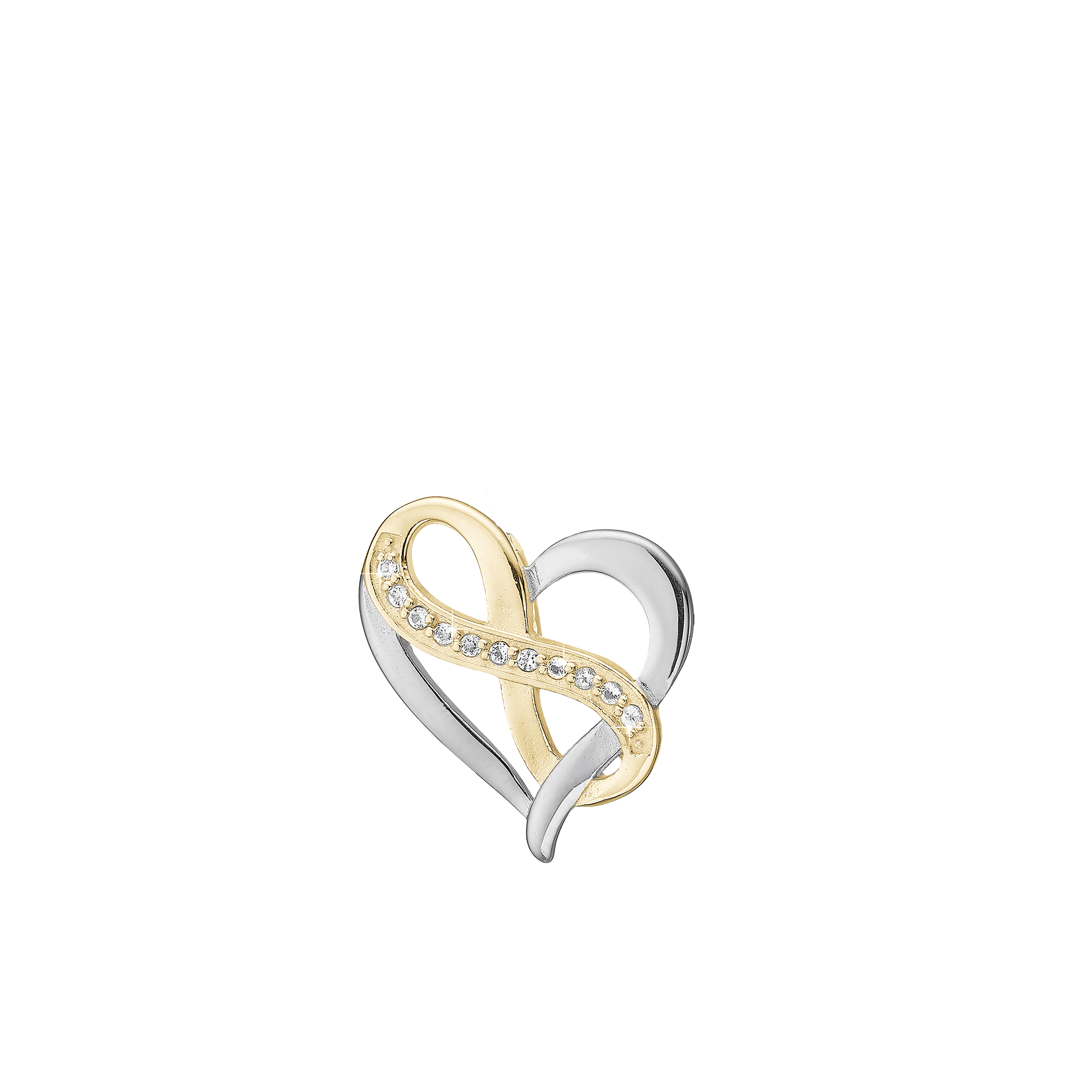 Heart with Eternity Earring Pendant - CHRISTINA