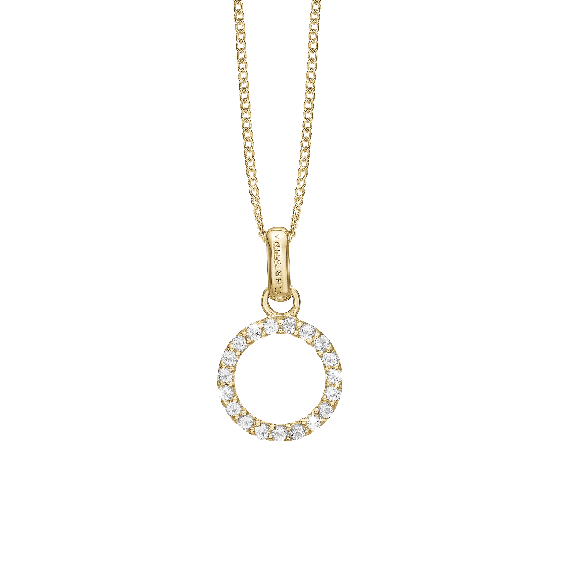 Topaz Circle Earring Pendant - CHRISTINA