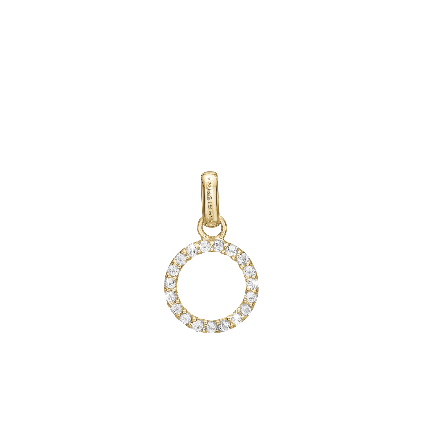 Topaz Circle Earring Pendant - CHRISTINA