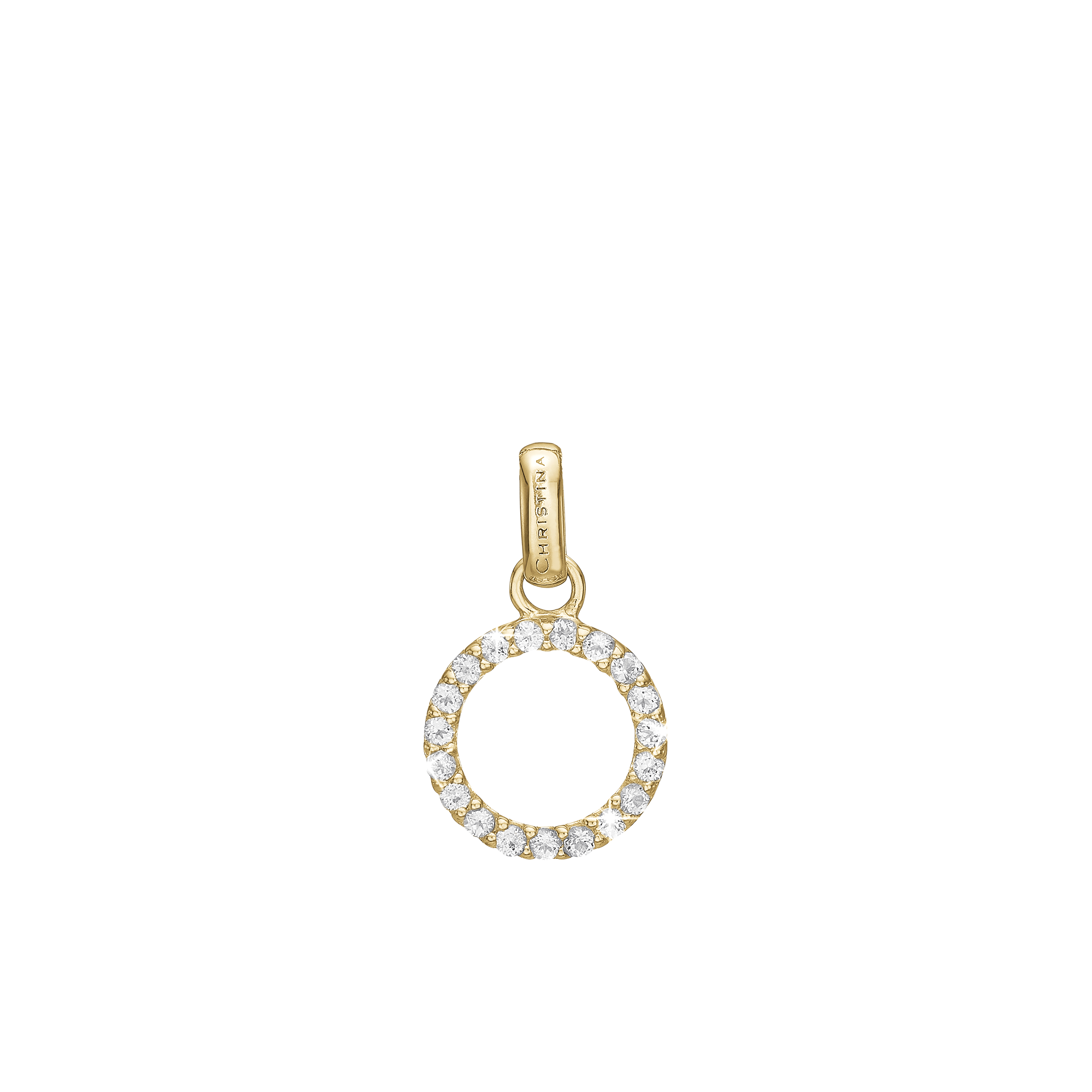Topaz Circle Earring Pendant - CHRISTINA